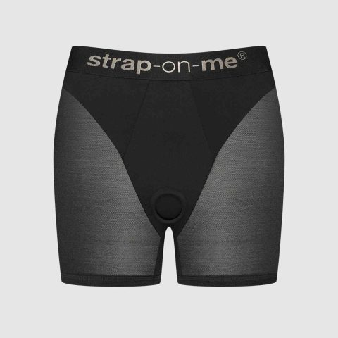 Шорти з фіксацією дилдо Strap-On-Me Harness Lingerie Halo – XL – Black, велосипедки