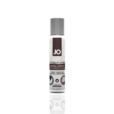 Змазка-крем з кокосовою олією JO Coconut Hybrid ORIGINAL (30 мл) біла