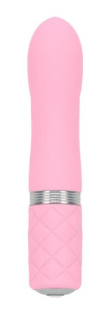 Розкішний вібратор PILLOW TALK - Flirty Pink з кристалом Swarovski, гнучка головка