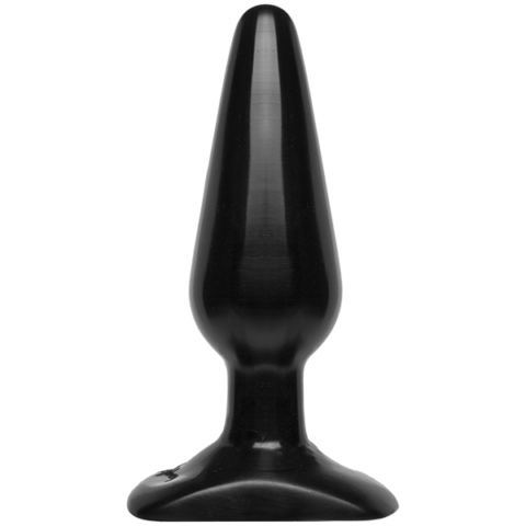 Анальна пробка Doc Johnson Smooth Classic Medium - Black, макс. діаметр 4,2 см