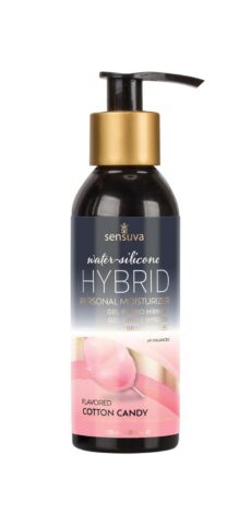 Змазка водно-силіконова Sensuva Hybrid Cotton Candy (125 мл) без цукру, можна для оральних пестощів