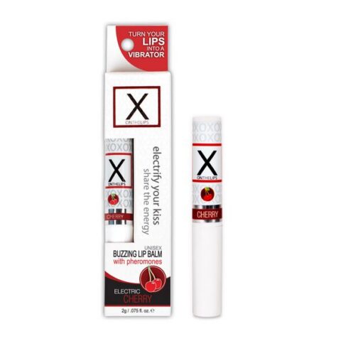 Стимулювальний бальзам для губ унісекс Sensuva – X on the Cherry Lips з феромонами, вишня