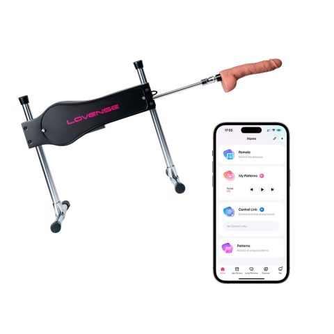 Смарт секс-машина Lovense Sex Machine, два штоки та фалоімітатори, можна для вебкаму