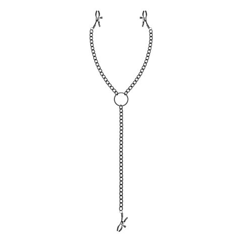 Затискачі для сосків та клітора Bedroom Fantasies: Nipple & Clitoral Clamps, чорні