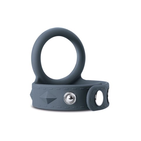 Подвійне ерекційне кільце Boners Cock & Ball Strap L, регулювання діаметра, 3,5–6 см