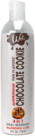 Розпродаж!!! Зігрівальний лубрикант Wet Warming Chocolate Cookie 4in1, 118мл (термін 30.09.2026)