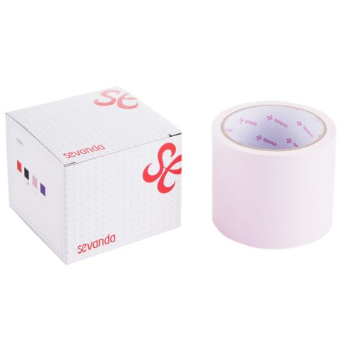 Скотч для бондажу LOCKINK SEVANDA Electrostatic Tape, блідо-рожева, 16 м