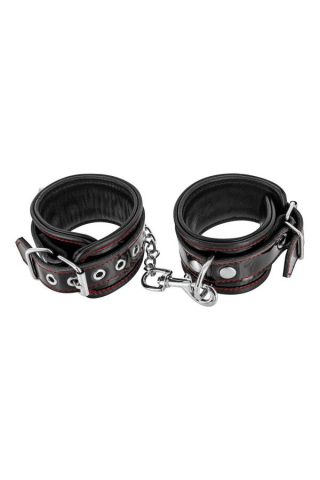 Наручники Fetish Tentation Premium Patent Leather Handcuffs, знімний ланцюжок