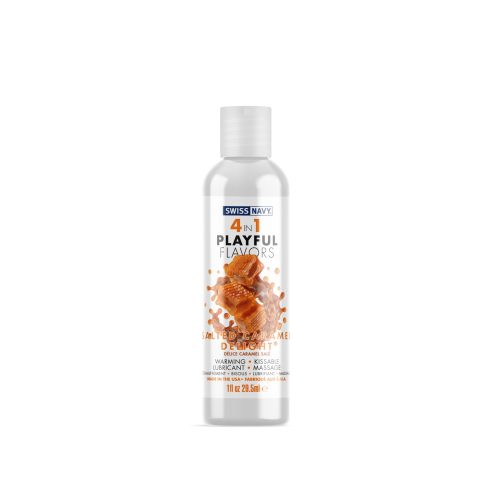 Розпродаж!!! Лубрикант Swiss Navy 4 In 1 Salted Caramel Delight 29,5 мл (термін 17.09.2026)