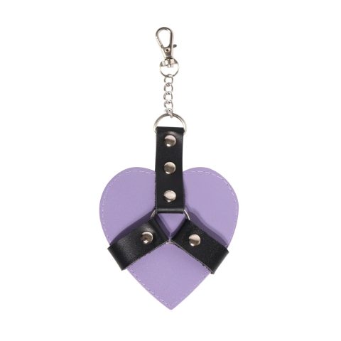Брелок на карабіні для ключів Art of Sex Chained Heart, Лаванда