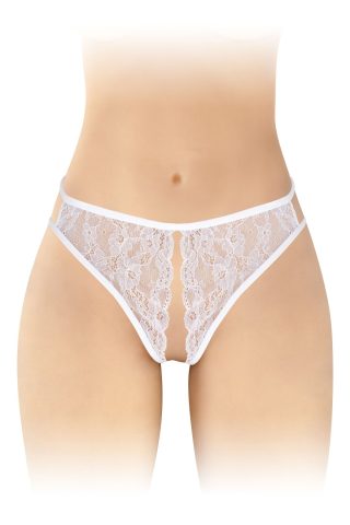 Трусики з відкритим доступом Fashion Secret Victoria White, мереживо