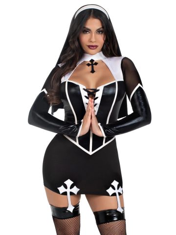 Костюм черниці Leg Avenue Holy Hottie Dress