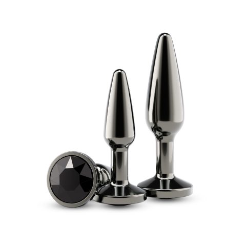 Набір анальних пробок NS Novelties Rear Assets - Tapered Trainer Kit - Gunmetal - Black