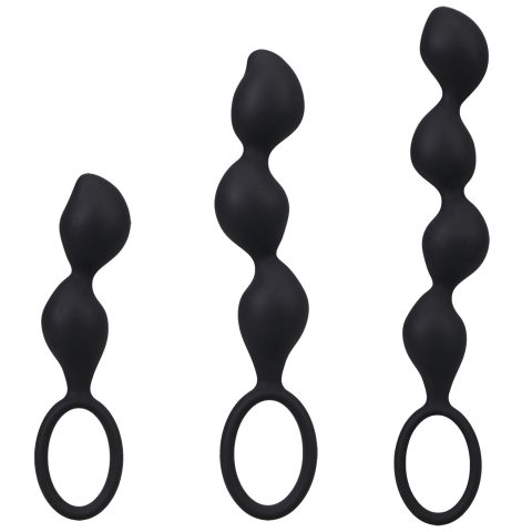 Набір анальних іграшок Doc Johnson Mood Naughty Contour Beads Trainer Set